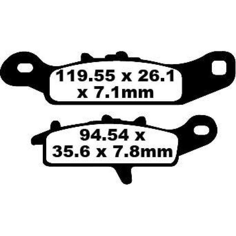 EBC Brakes DoubleH Sintered Superbike Brake Pads Front FA342R